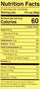 Ol' Gringo Red Chile Sauce nutrition facts panel