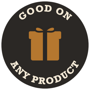 Gift card, good on any product