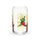 Red & Green Can Glass — can-shaped glass, 16 oz, left view