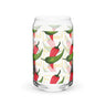 Christmas Chile Can Glass