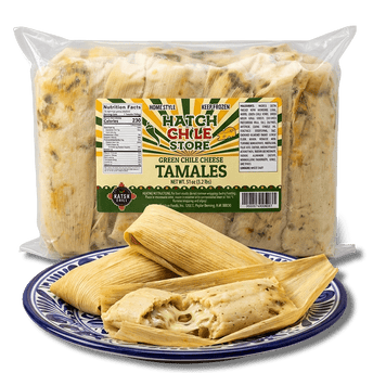 Hatch Green Chile Cheese Tamales