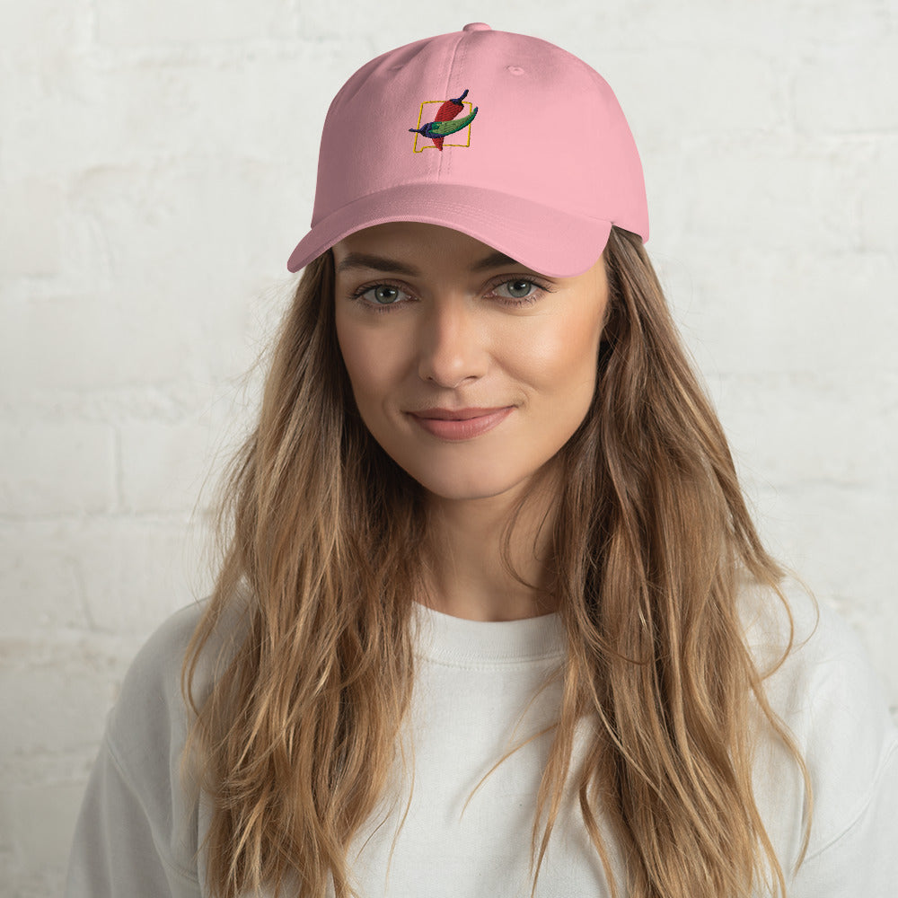Pink State Question Dad Hat
