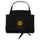 Land of Enchantment Embroidered Apron — embroidered apron in black, front view