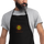 Land of Enchantment Embroidered Apron — embroidered apron in black, close-up