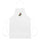 State Question Apron — embroidered apron in white, front view
