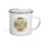Get Roasted Enamel Mug — enamel mug, 12 oz in white, right view