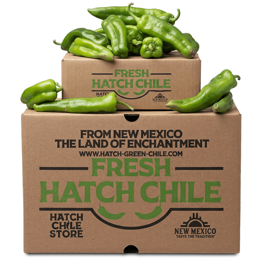Fresh Hatch green chile pods, picked in the Hatch Valley of New Mexico