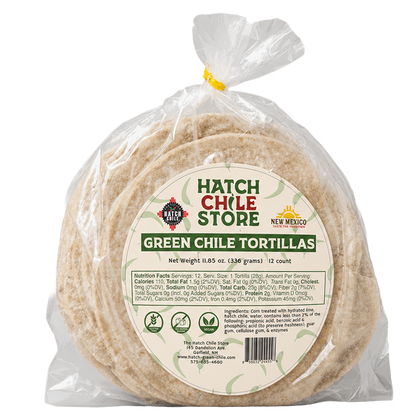 Green Chile Corn Tortillas