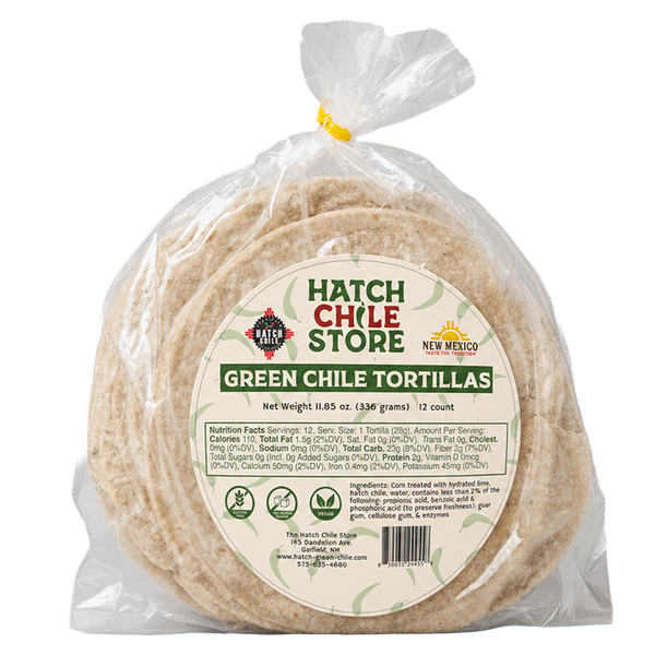 Green Chile Corn Tortillas