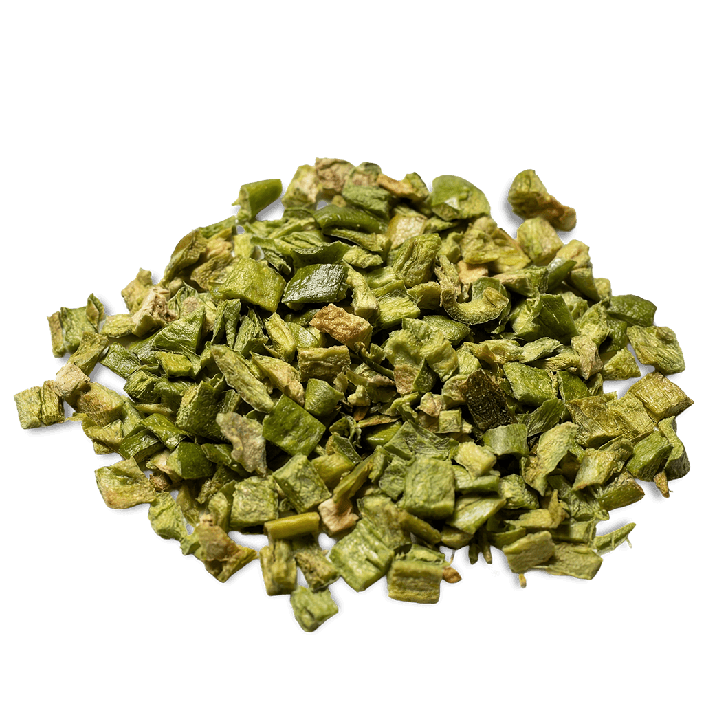 Freeze dried chopped Hatch green chile