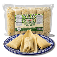Hatch green chile chicken tamales