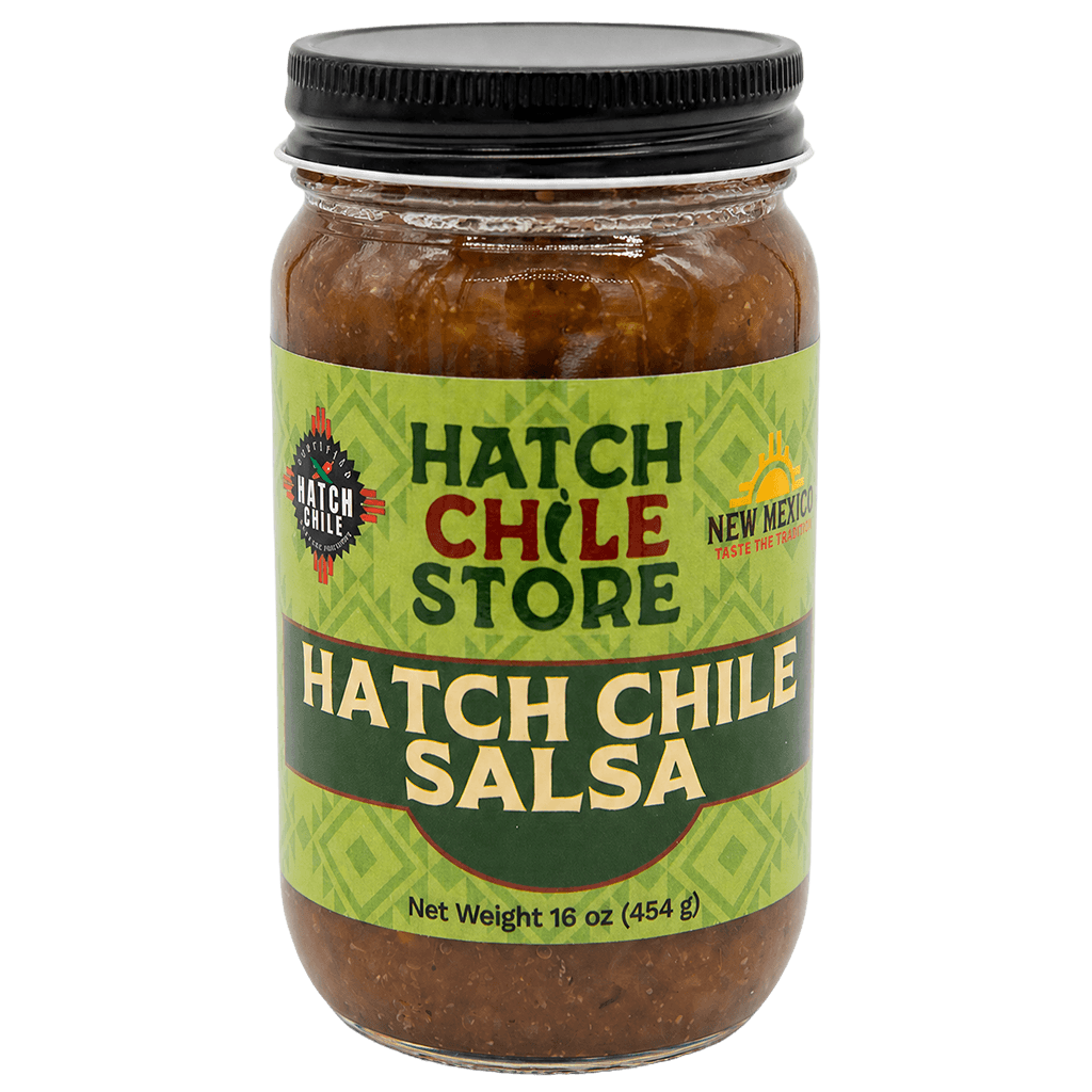 16 oz jar of Hatch chile salsa