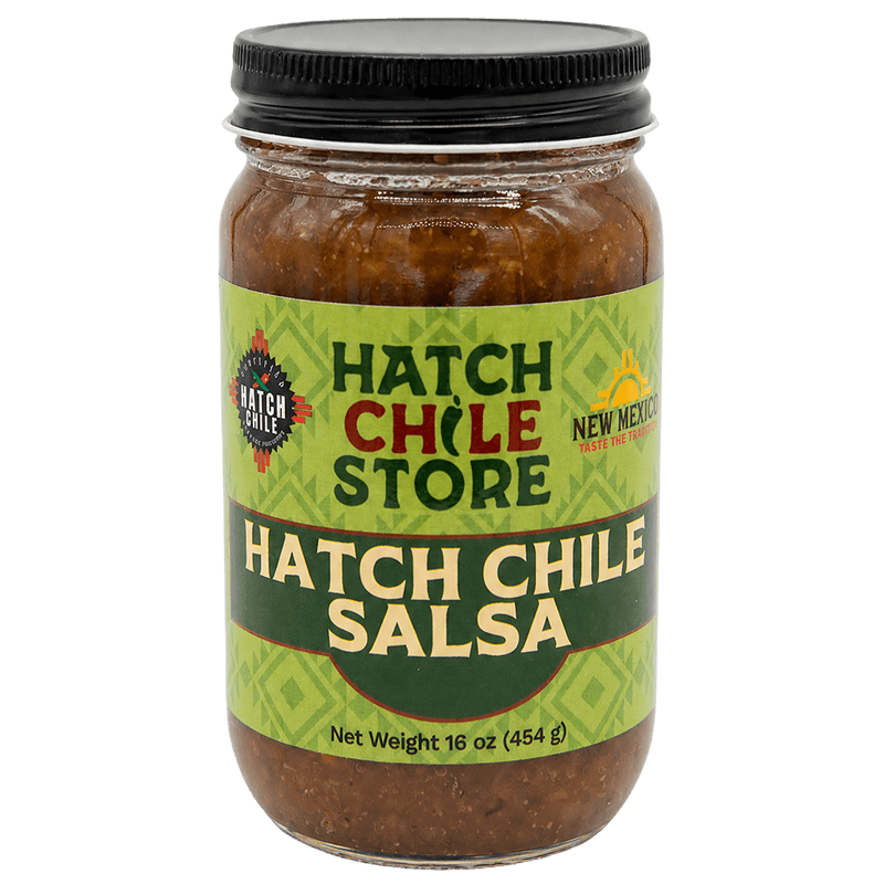 16 oz jar of Hatch chile salsa