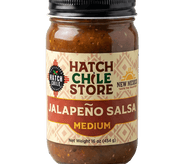 Hatch jalapeño salsa, medium — 16 oz jar of New Mexico jalapeño salsa
