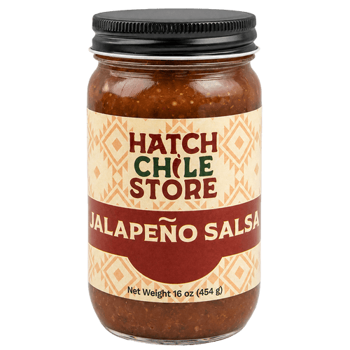 16 oz jar of Hatch jalapeño salsa
