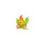 Get Roasted Sticker — white kiss-cut sticker, 3x3 in