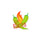 Get Roasted Sticker — white kiss-cut sticker, 4x4 in