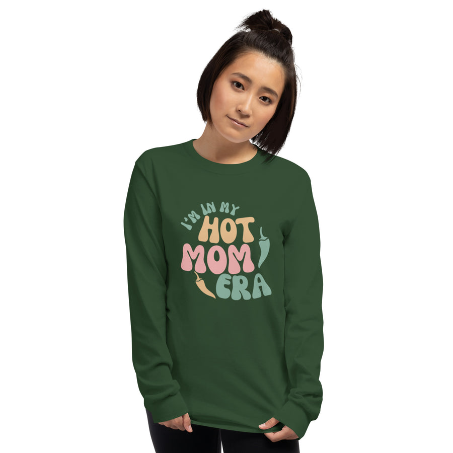 Era Long Sleeve Shirt — men's long sleeve shirt in forest green, front view