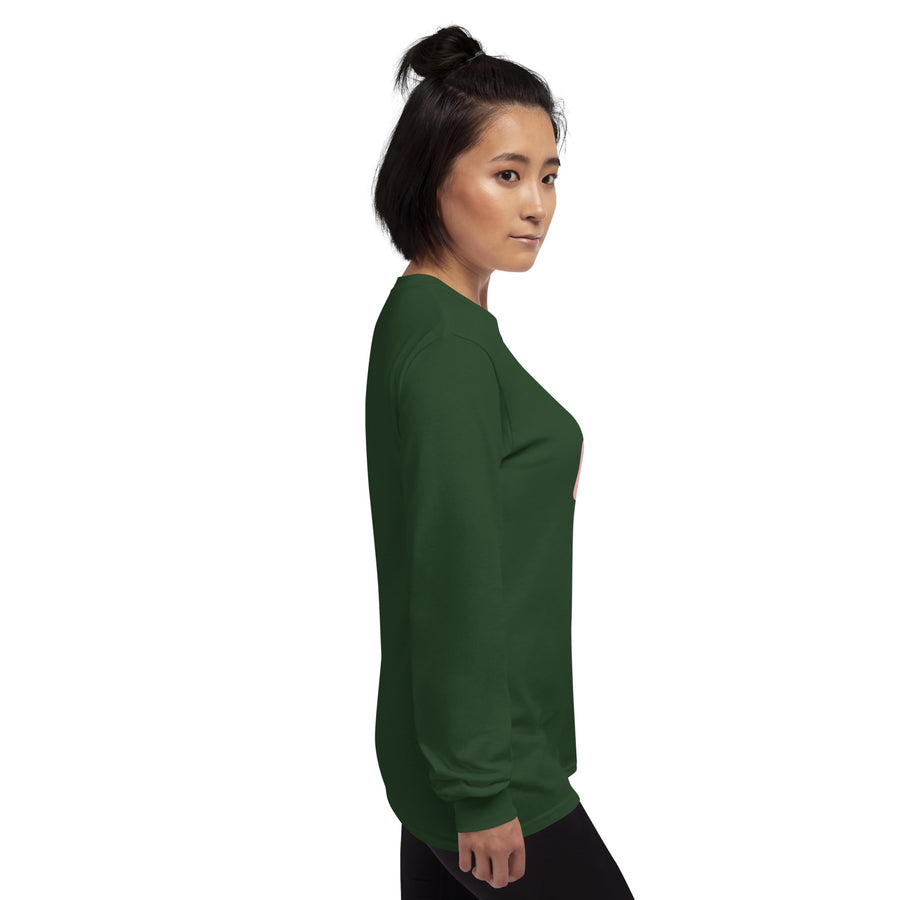 Era Long Sleeve Shirt — men's long sleeve shirt in forest green, right view