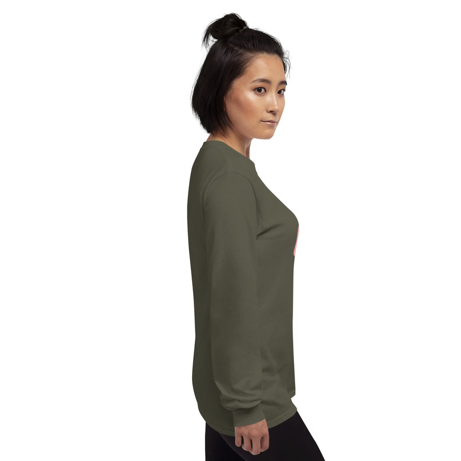 Era Long Sleeve Shirt — men's long sleeve shirt in military green, right view