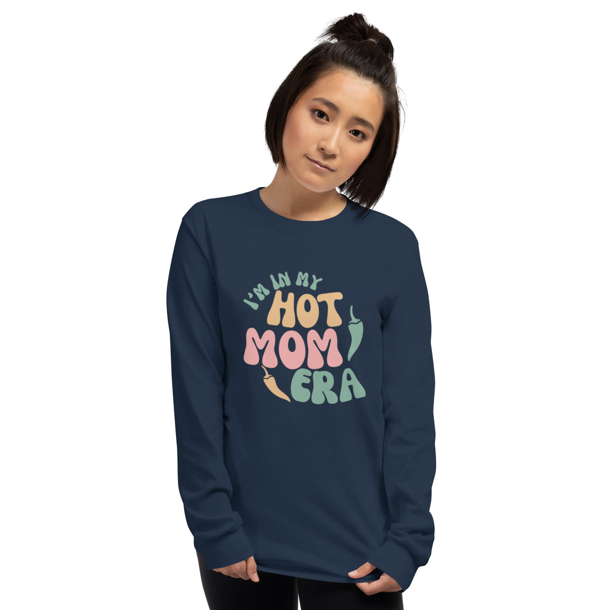 Era Long Sleeve Shirt — men's long sleeve shirt in navy, front view