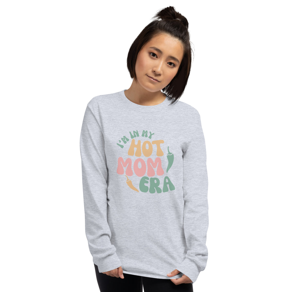 Era Long Sleeve Shirt — men's long sleeve shirt in sport grey, front view