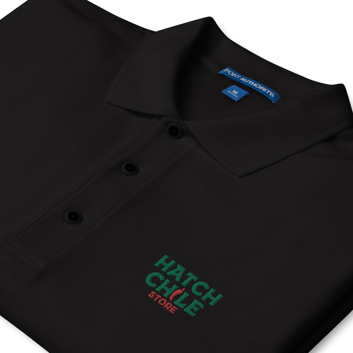 Black HATCH CHILE STORE PREMIUM POLO - Hatch Green Chile Store