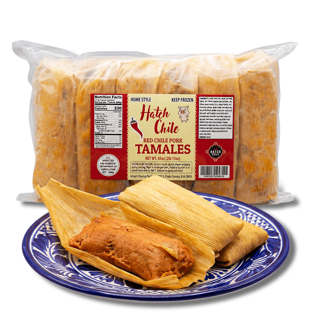 Hatch Red Chile Pork Tamales