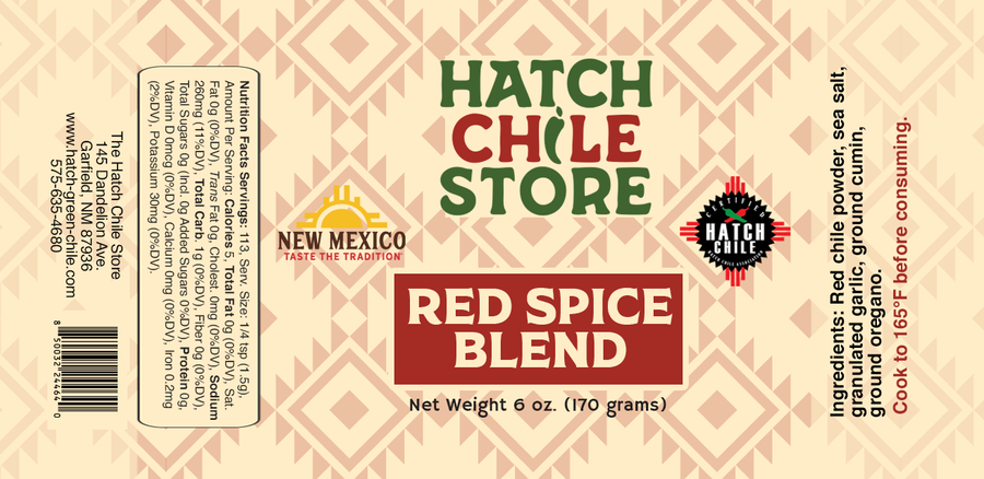 Hatch red spice blend, 6 oz shaker bottle