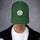 Get Roasted Trucker Cap — retro trucker hat in evergreen, front view