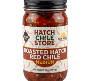 Roasted Hatch red chile, medium — 16 oz jar of New Mexico red chile