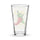 Red & Green Chile pint glass, back view