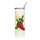 Red & Green Tumbler — stainless steel tumbler in white, front view