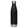 Era Water Bottle — stainless steel water bottle, 17 oz in black, back view