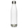 Era Water Bottle — stainless steel water bottle, 17 oz in white, back view