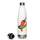 State Question Water Bottle — stainless steel water bottle, 17 oz in white, front view