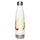 Red & Green Water Bottle — stainless steel water bottle, 17 oz in white, front view