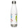 PSA Water Bottle — stainless steel water bottle, 17 oz in white, left view