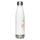 Era Water Bottle — stainless steel water bottle, 17 oz in white, right view