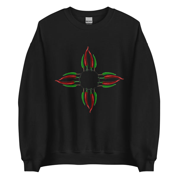 Chile Zia Sweatshirt - Black - Hatch Green Chile Store