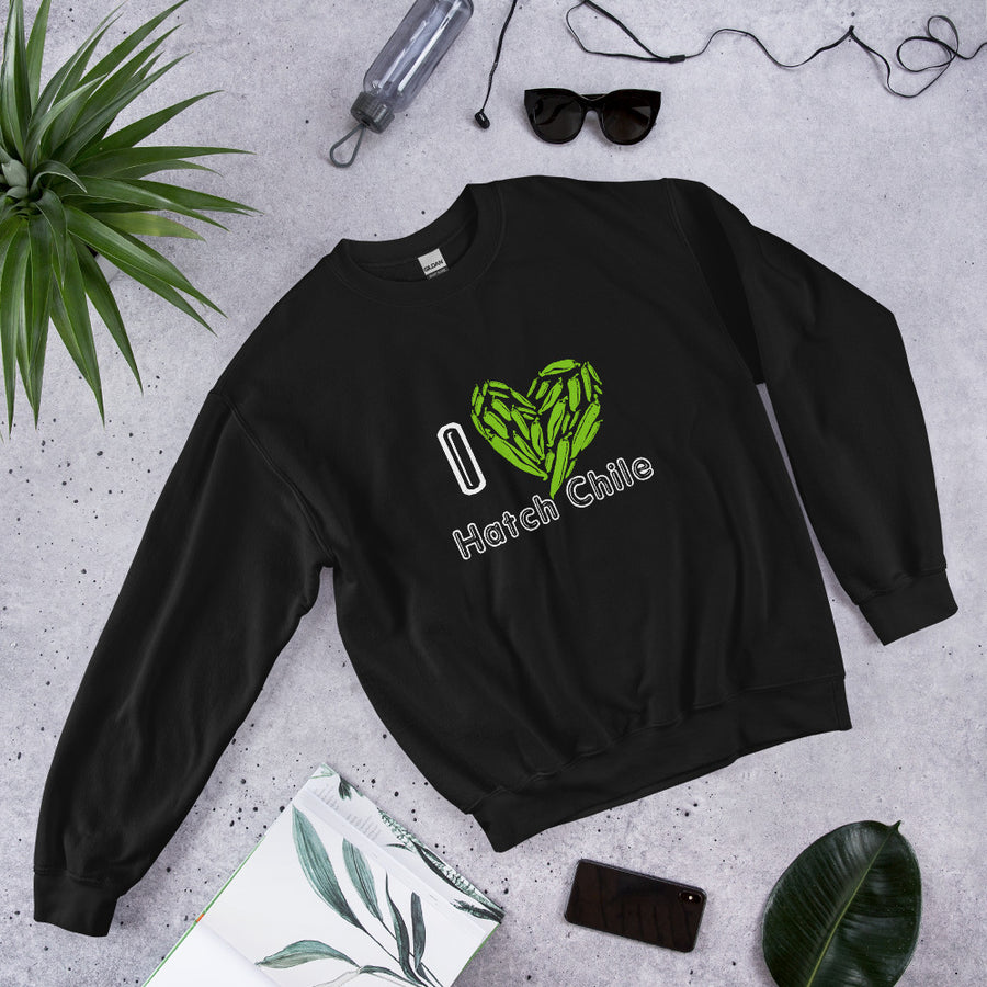 Black I Love Hatch Chile Sweatshirt
