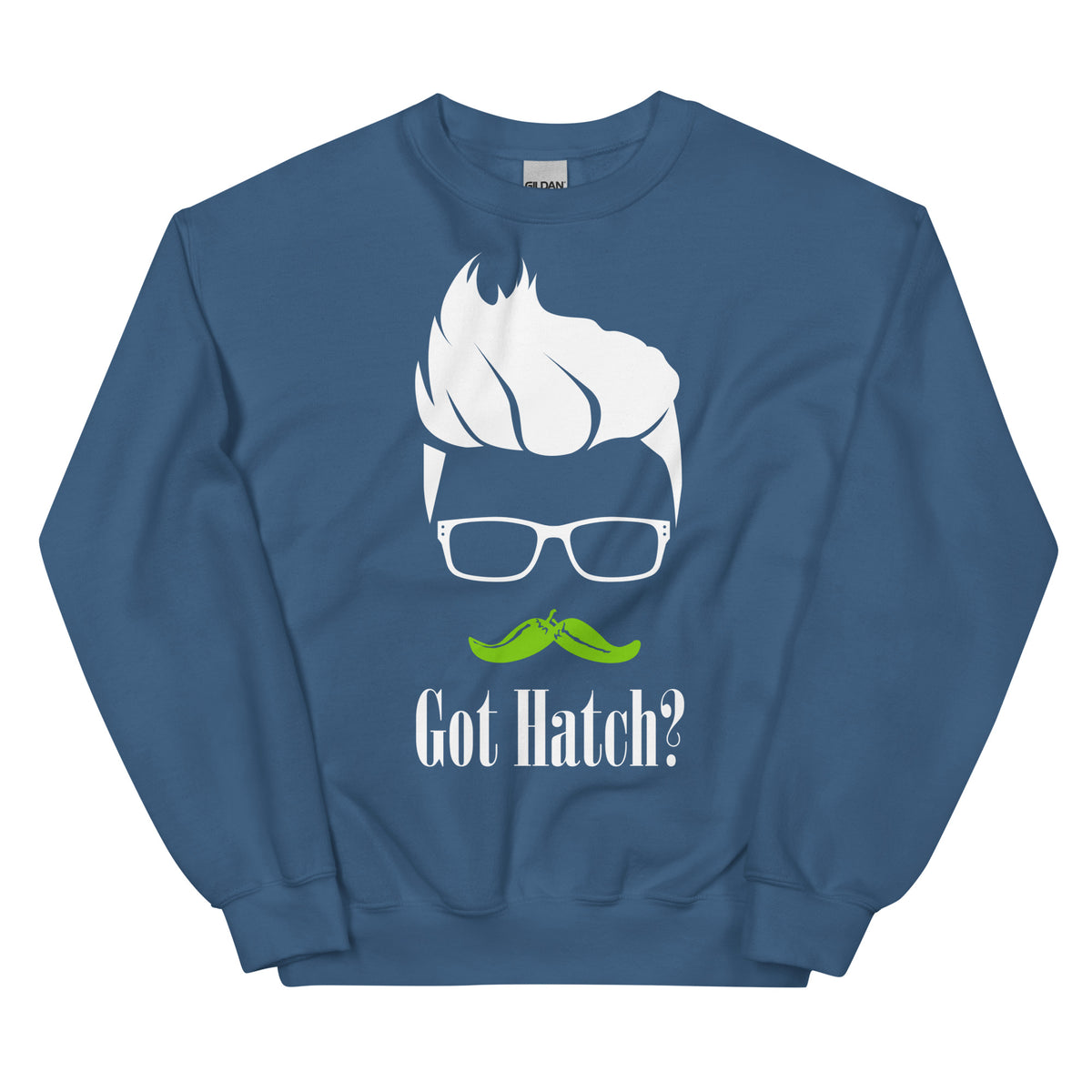 Blue Unisex Crew Neck Sweatshirt