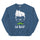 Blue Unisex Crew Neck Sweatshirt