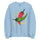 State Question Sweatshirt — crew neck sweatshirt in light blue, front view