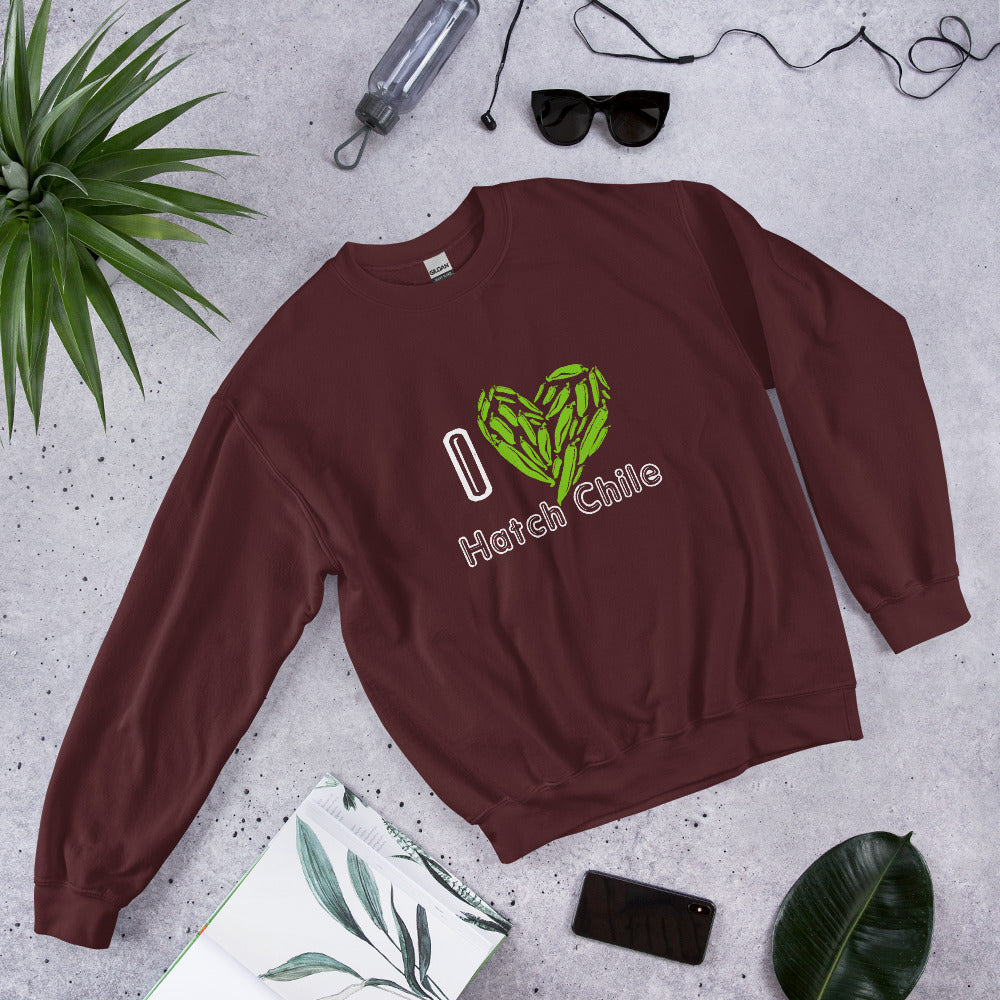 Brown I Love Hatch Chile Sweatshirt
