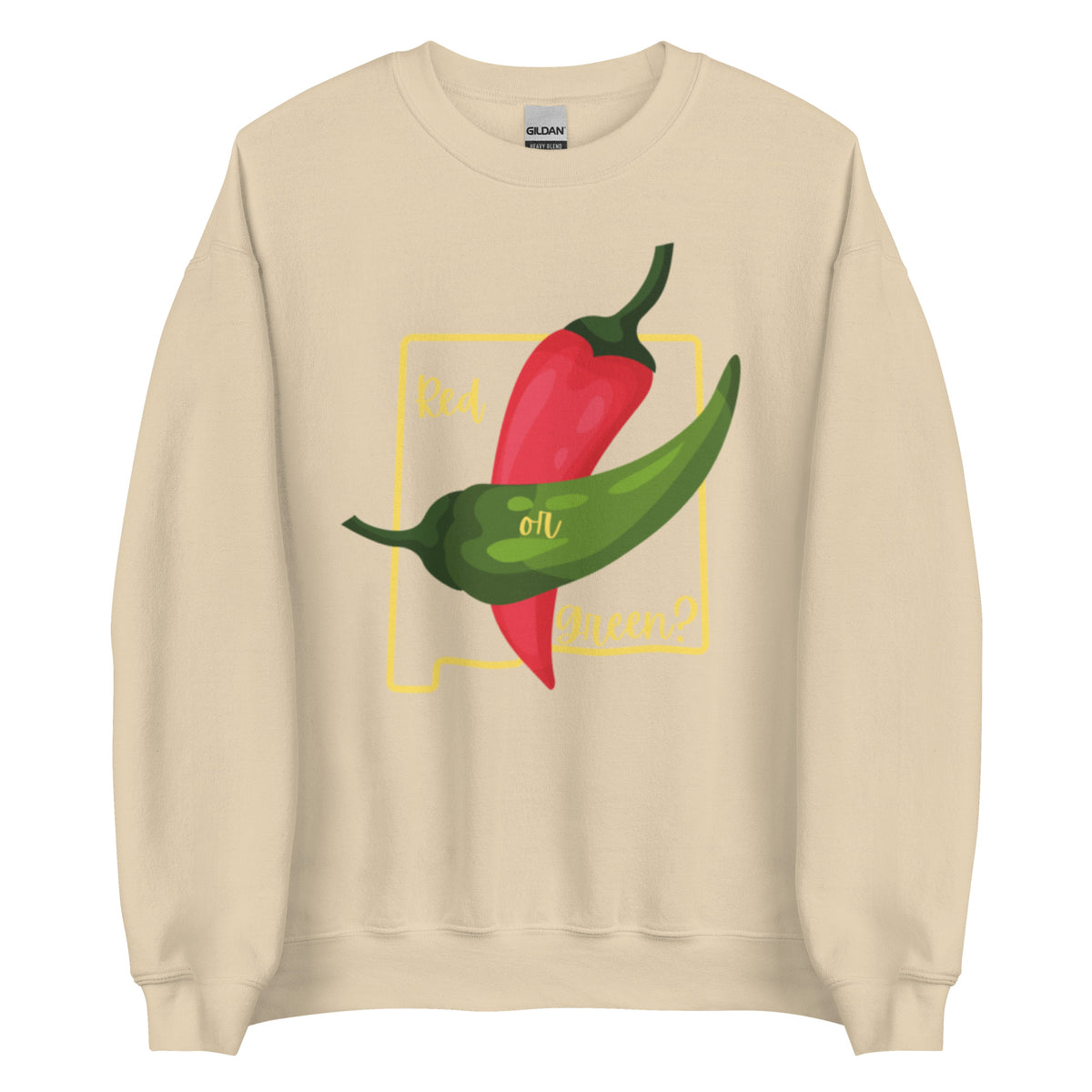 Beige State Question Sweatshirt