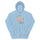 Era Hoodie — unisex hoodie in light blue, front view