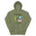 PSA Hoodie — unisex hoodie in military green, front view