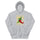Red & Green Hoodie — unisex hoodie in sport grey, front view