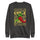 Red & Green Sweatshirt — unisex sweatshirt in charcoal heather, front view